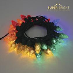 Philips Light Multicolor Faceted C Christmas String Light Set At