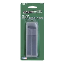 Masterforce 18mm Snap Blades 50 Pack At Menards