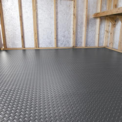 G Floor 8 X 10 Diamond Tread Slate Grey Shed Flooring 80 Sq Ft Roll