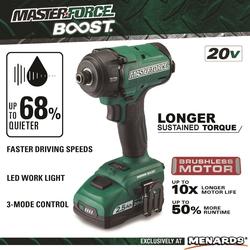 Masterforce Boost Volt Brushless Cordless Speed Hydraulic Impact