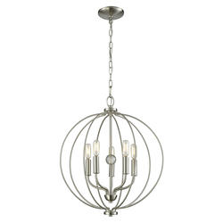 Thomas Williamsport Nickel Light Chandelier At Menards