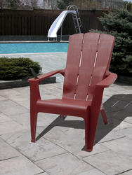 Gracious Living Red Adirondack Patio Chair At Menards