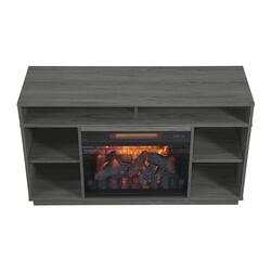 Greentouch Brockwell Gray Ash Electric Fireplace Entertainment