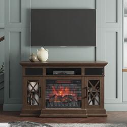 Greentouch Wilkins Chestnut Bluetooth Electric Fireplace