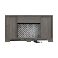 Greentouch Holcombe 60 Gray Washed Walnut Electric Fireplace