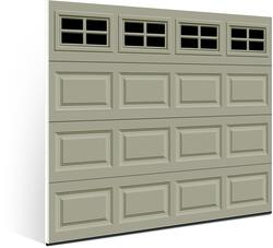 Ideal Door Traditional 9 X 7 Sandtone Insulated Garage Door With