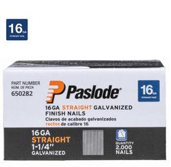 Paslode 1 1 4 16 Gauge Electro Galvanized Smooth Shank Flat Head