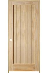 Mastercraft 32 W X 80 H Pine 1 Panel Plank Interior Door System