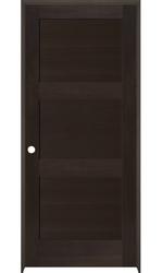 Mastercraft 32 W X 80 H Mocha Poplar 3 Panel Equal Interior Door