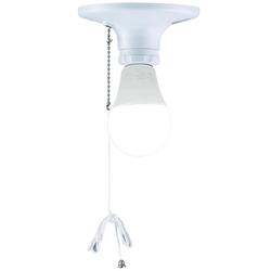 Performax White Plastic Pull Chain Lamp Holder At Menards