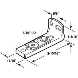 Prime Line Inside Diameter Adjustable Steel Bifold Door Bottom