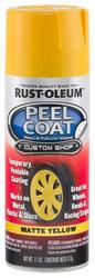 Rust Oleum Peel Coat Flat Yellow Automotive Peelable Coating Spray