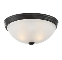 Savoy House Essentials Light English Bronze Flush Mount Ceiling Light