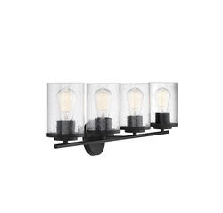 Savoy House Essentials Marshall 4 Light Matte Black Vanity Light At