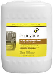 Sunnyside Interior Exterior Pure Raw Linseed Oil Wood Finish Gal