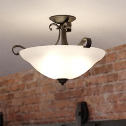 Patriot Lighting Monrovia Oil Rubbed Bronze Semi Flush Mount Ceiling