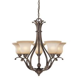 Patriot Lighting Monrovia Royal Bronze Light Chandelier At Menards