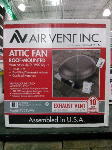 Air Vent 1,320 CFM Roof Mount Power Attic Vent at Menards®