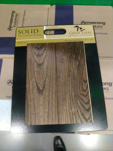 Great Lakes Wood Floors Winter Wheat Hand Sculpted Oak 3/4 x 5 Solid Hardwood Flooring (20 sq.ft./ctn)