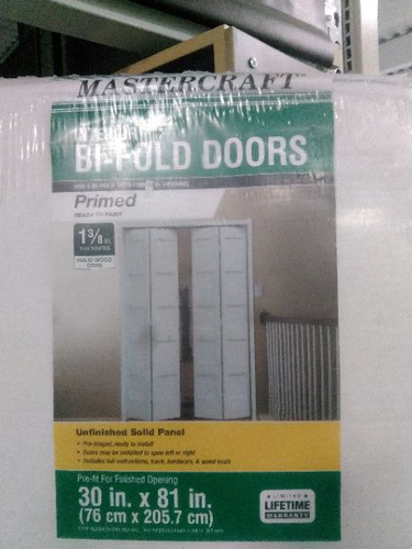 Mastercraft® Primed 5-Panel Bi-Fold Closet Door at Menards®