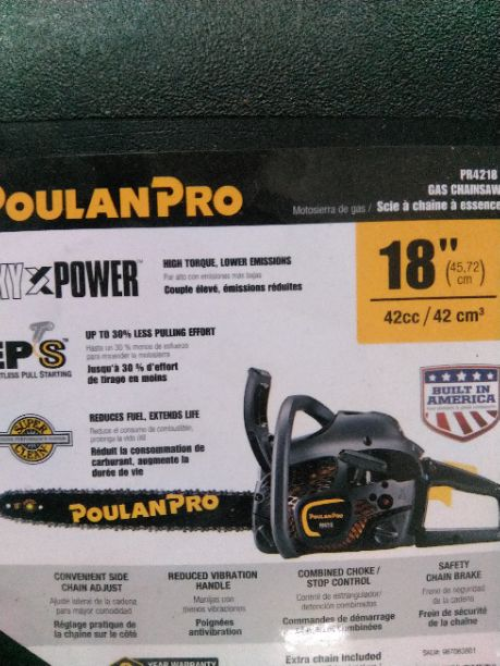 Poulan Pro 18 42cc 2 Cycle Gas Chainsaw at Menards