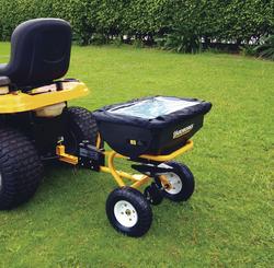 Yardworks 85 lb. Capacity Tow Behind Broadcast Spreader at Menards