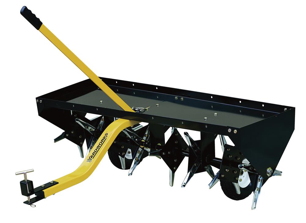 Yardworks 48 Tow Behind Plug Aerator at Menards