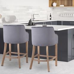 Upholstered Counter Height Bar Stool Set of 2