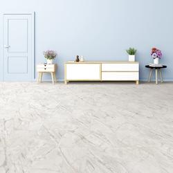 Tile Mountain White Marble Effect Floor LVT Luxury Vinyl Tiles - Marble Effect White Tile Luxury Click Vinyl Flooring 6mm - 615x615x6mm - Tiles247