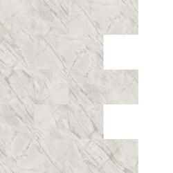 Tile Mountain White Marble Effect Floor LVT Luxury Vinyl Tiles - Marble Effect White Tile Luxury Click Vinyl Flooring 6mm - 615x615x6mm - Tiles247