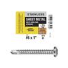 Grip Fast® #8 x 1" Stainless Steel Phillips Pan Self-Drilling Screw - 61 Count