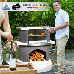 Big Horn® Stockholm Grillbar Outdoor Concrete Fireplace with