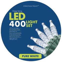 Christmas Valley® 400-Light Pure White Mini Christmas String Light
