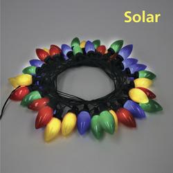 Philips 40-Light Solar Multicolor Ceramic C9 Christmas String