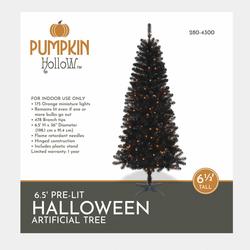 Pumpkin Hollow™ 6.5' Prelit Artificial Halloween Tree at Menards®
