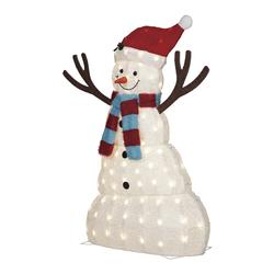 Enchanted Forest® 4' LED Fluffy Snowman at Menards®