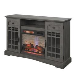ChimneyFree® Hayden 54" Weathered Gray Electric Fireplace Entertainment Center