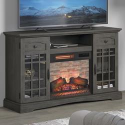 ChimneyFree® Hayden 54" Weathered Gray Electric Fireplace Entertainment Center