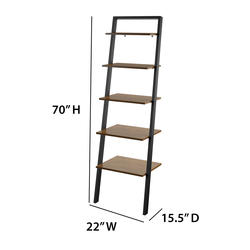 Twin Star Home® Modern Leaning Bookcase - North Brown at Menards®