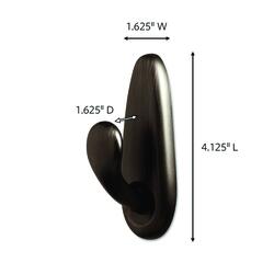 3M Command™ Brushed Nickel Large Forever Classic Wall Hook at Menards®