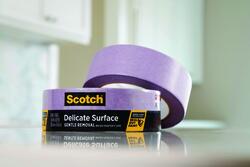 Scotch Ultimate Paint Edge Masking Tape 2460 Gold, 1 in x 60 yd 3.3 mil, 3