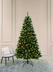 Enchanted Forest® 7' Prelit LED Crystal Fir Artificial Christmas