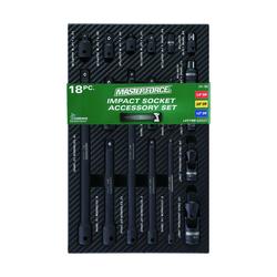 Masterforce® Impact Socket Accessory Set - 18 Piece at Menards®