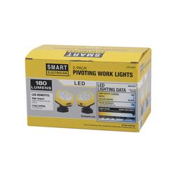 Smart Electrician Pro 2-Light 5700K 4400 Lumen 54 Watt LED Twin Work Light, Jan 2017