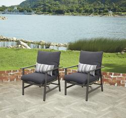 Backyard Creations® Naples Nook Gray Deep Seating Rocking Patio