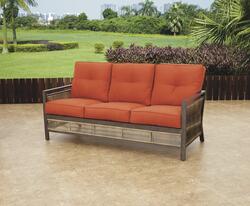Backyard Creations Hampstead Orange Patio Sofa