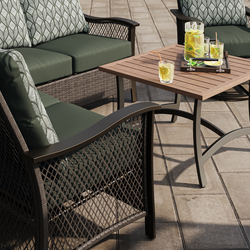 Backyard Creations® Anniston Green Patio Sectional with Coffee