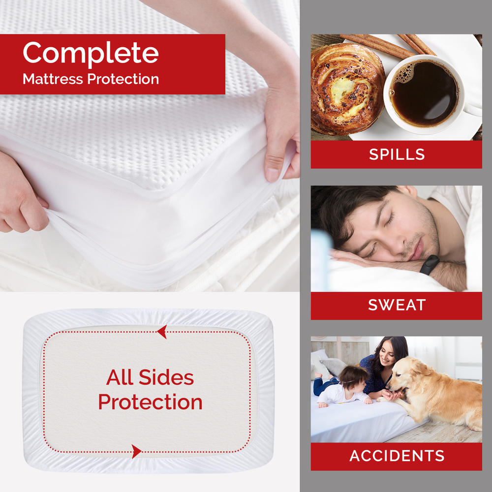 Swiss Comforts Tencel Queen Mattress Protector