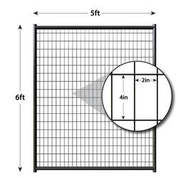 6' x 15' x 10' Heavy Duty Black L-Shaped Kennel Material List at Menards®