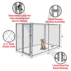 6' x 5' x 10' Galvanized Kennel Material List at Menards®